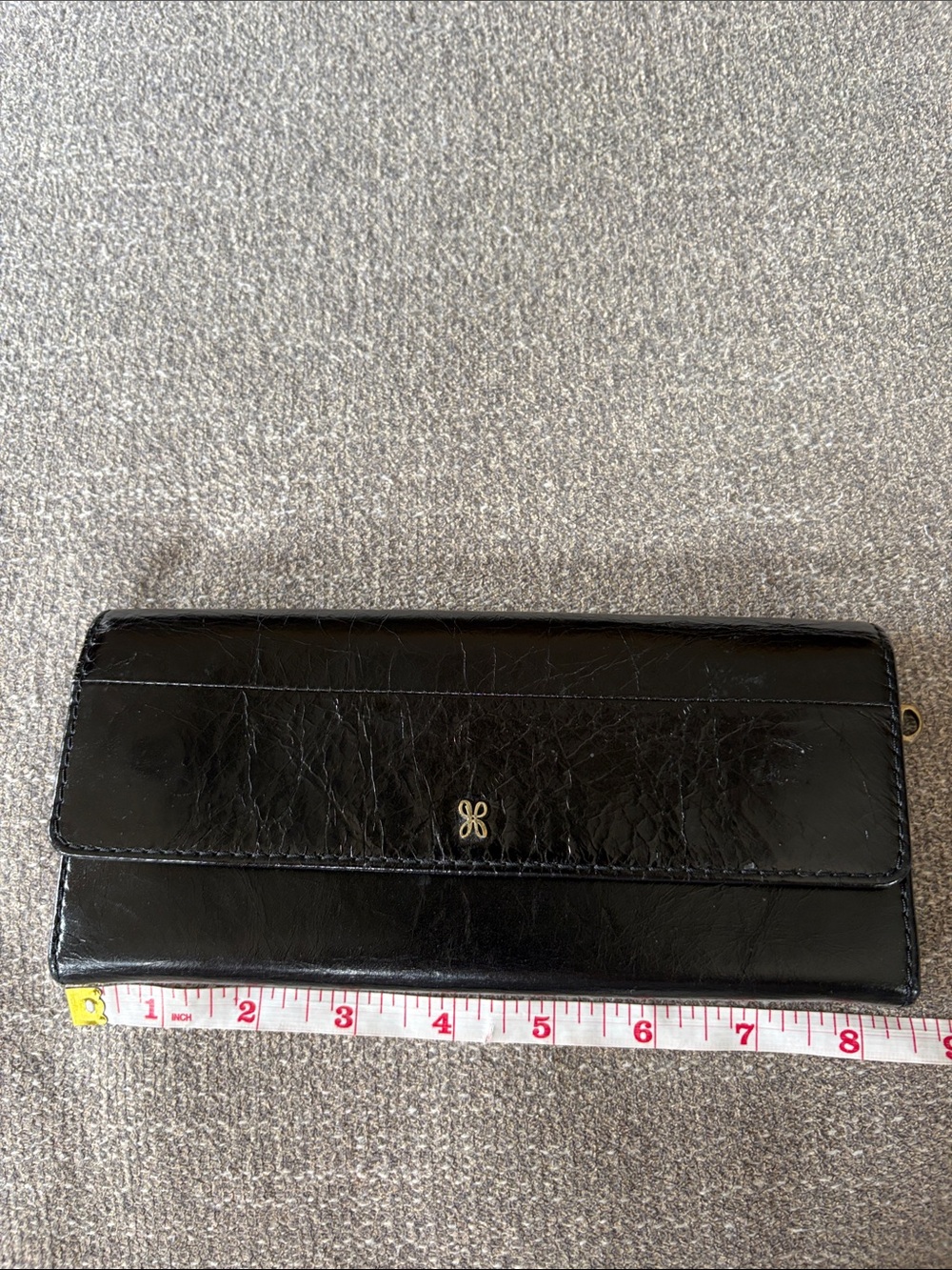 HOBO Black 100% Leather Long Wallet EUC - Picture 5 of 7